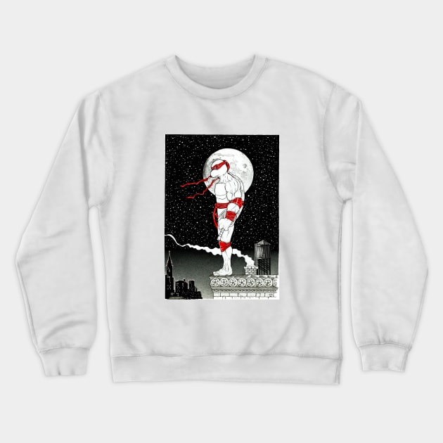 TMNT Raphaël - The lone wolf Crewneck Sweatshirt by tristan.r.rosenkreutz